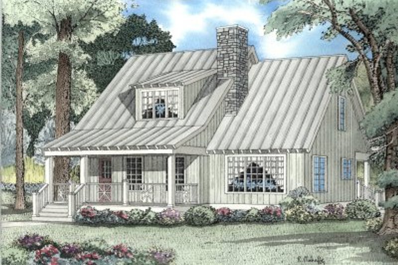 Country Style House Plan - 2 Beds 2 Baths 1542 Sq/Ft Plan #17-2022