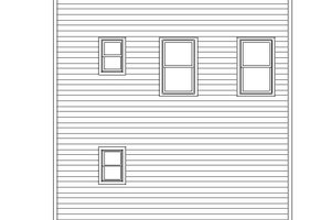Exterior - Rear Elevation for Contemporary House Plan #932-127 - 2 bed, 2.5 bath