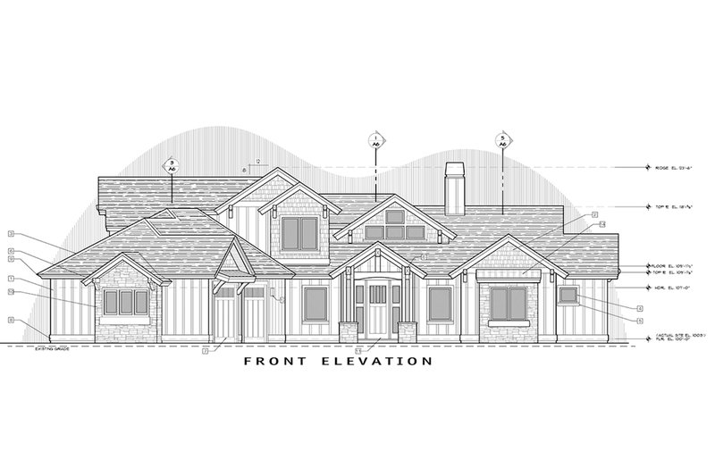 Dream House Plan - Exterior - Front Elevation 8 for Craftsman House Plan #892-29 - 3 bed, 3.5 bath