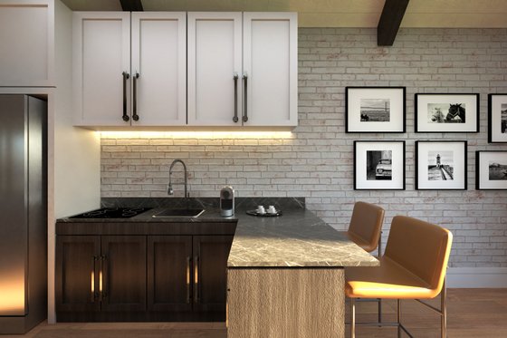 Interior - Kitchen 1 for Country House Plan #1064-308 - 1 bed, 1 bath
