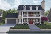 Colonial Style House Plan - 3 Beds 2.5 Baths 2544 Sq/Ft Plan #455-493 
