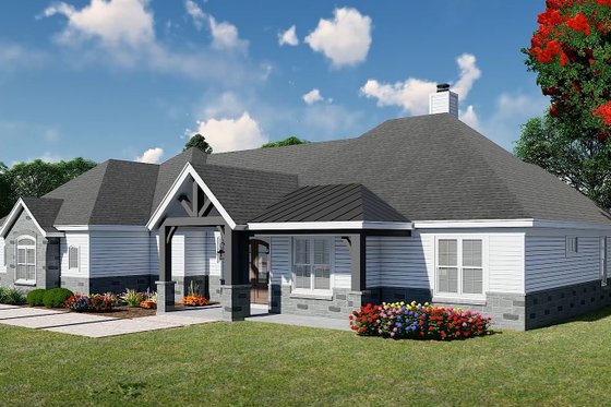 Exterior - Other Elevation 1 for Country House Plan #932-1229 - 3 bed, 2.5 bath