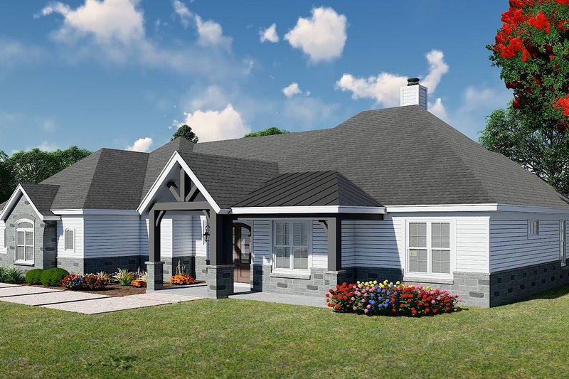 House Design - Exterior - Other Elevation 1 for Country House Plan #932-1229 - 3 bed, 2.5 bath