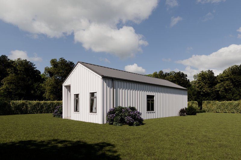 Architectural House Design - Exterior - Other Elevation 1 for Contemporary House Plan #1112-6 - 2 bed, 1 bath