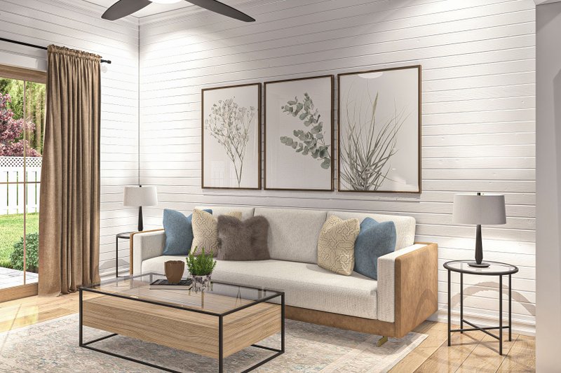 Dream House Plan - Interior - Family Room 2 for Modern House Plan #455-446 - 1 bed, 1 bath