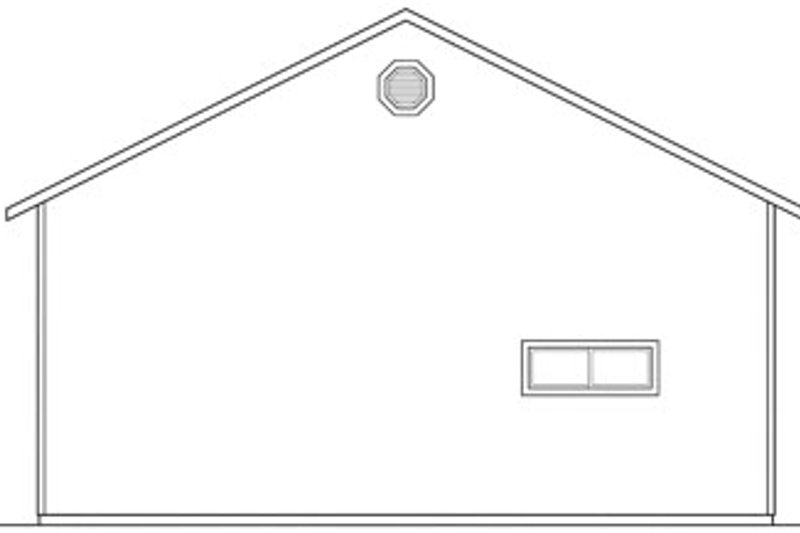 Home Plan - Exterior - Rear Elevation for Traditional House Plan #124-662, 0 bath