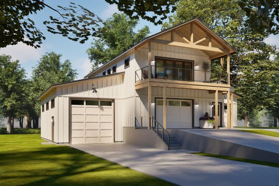 Exterior - Other Elevation 1 for Barndominium House Plan #1105-11 - 2 bed, 1.5 bath