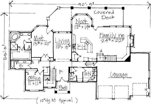 European Floor Plan - Main Floor Plan #308-184