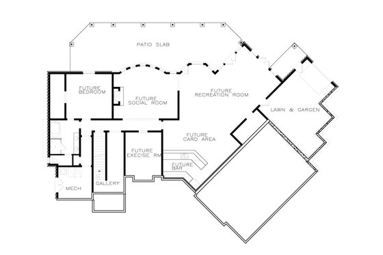 Floor Plan - Other Floor for European House Plan #54-423 - 4 bed, 4.5 bath