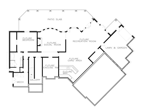 Architectural House Design - European Floor Plan - Other Floor Plan #54-423