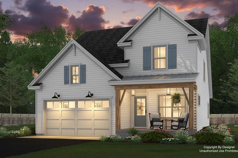 Home Plan - Farmhouse Exterior - Front Elevation Plan #51-1346