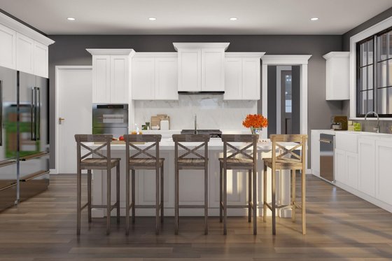 Interior - Kitchen 2 for Barndominium House Plan #923-366 - 3 bed, 3.5 bath