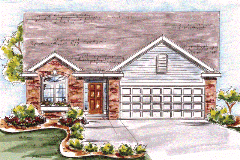 Home Plan - Traditional Exterior - Front Elevation Plan #20-1611
