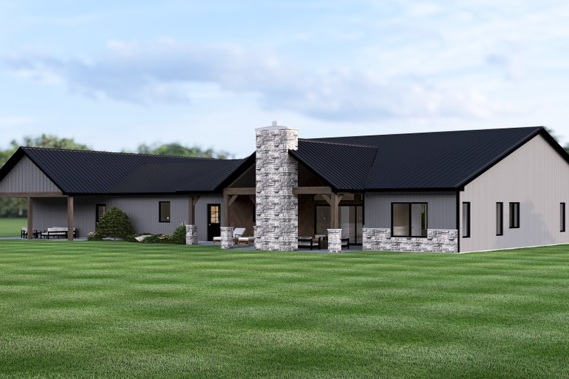 House Blueprint - Exterior - Other Elevation for Ranch House Plan #1064-406 - 4 bed, 3 bath