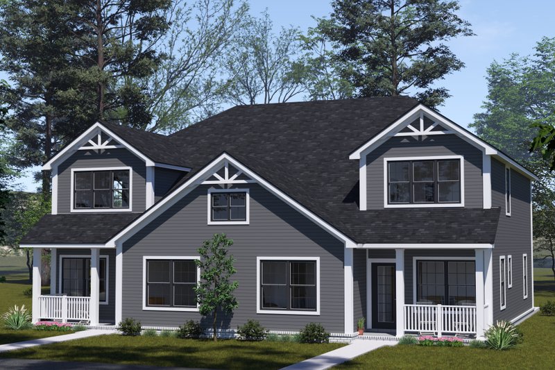 House Blueprint - Cottage Exterior - Front Elevation Plan #513-2342