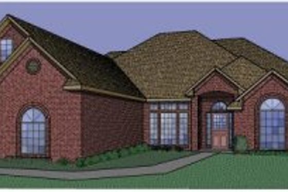 Exterior - Front Elevation for Traditional House Plan #65-353 - 3 bed, 3 bath