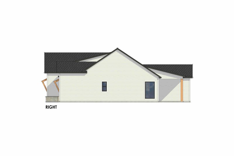 Dream House Plan - Exterior - Other Elevation for Farmhouse House Plan #1096-116 - 3 bed, 2 bath