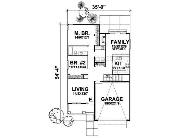Traditional Floor Plan - Main Floor Plan #50-249
