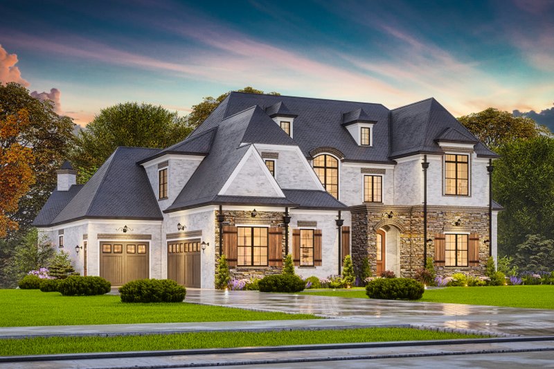Dream House Plan - Exterior - Front Elevation 5 for European House Plan #54-718 - 5 bed, 5.5 bath