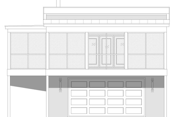 Exterior - Front Elevation 3 for Modern House Plan #932-689 - 1 bed, 1 bath