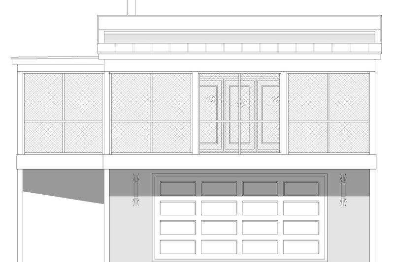 Home Plan - Exterior - Front Elevation 3 for Modern House Plan #932-689 - 1 bed, 1 bath