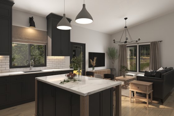 Interior - Other 2 for Barndominium House Plan #1070-173 - 2 bed, 1 bath