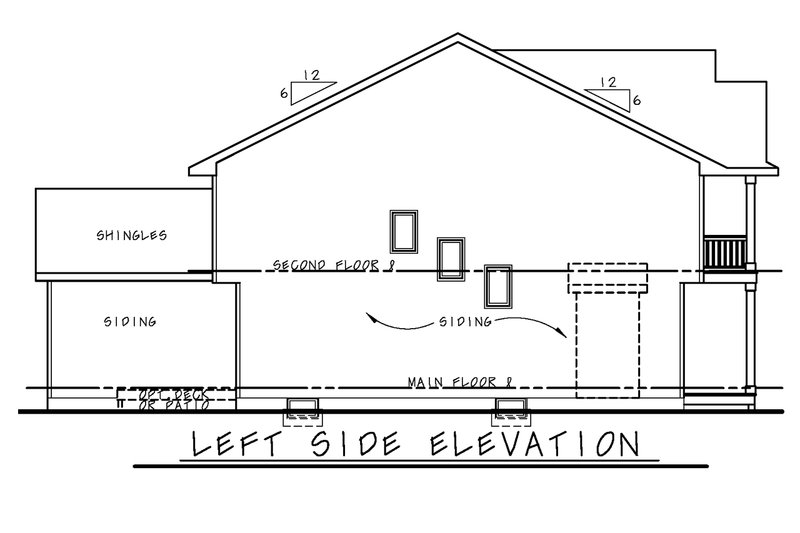 Dream House Plan - Exterior - Other Elevation for Traditional House Plan #20-2518 - 4 bed, 3.5 bath