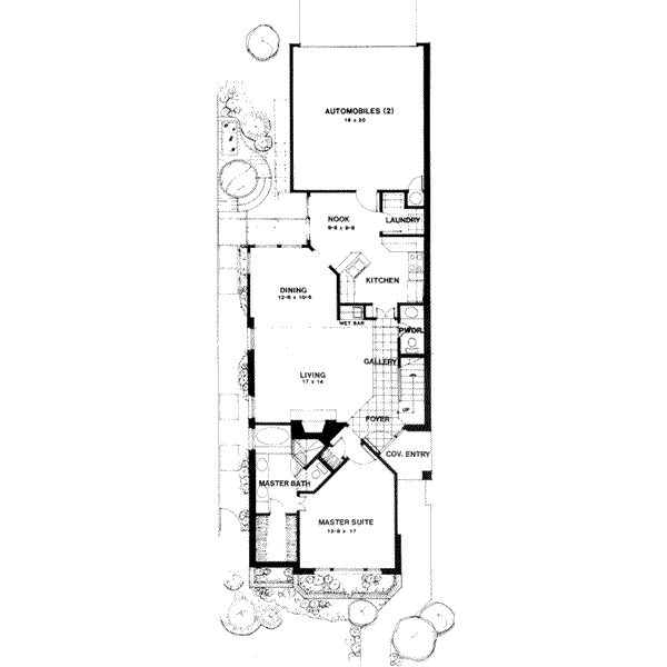 European Floor Plan - Main Floor Plan #141-183