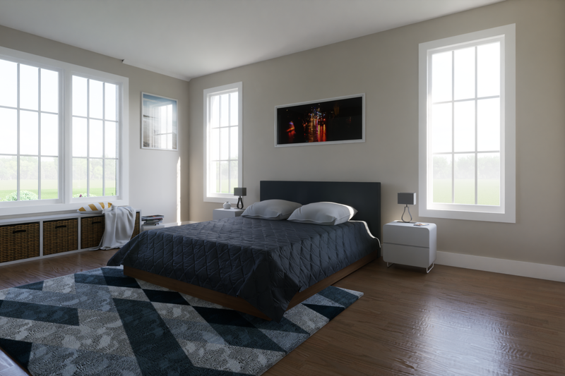 House Design - Interior - Master Bedroom for Country House Plan #1116-35 - 4 bed, 2.5 bath