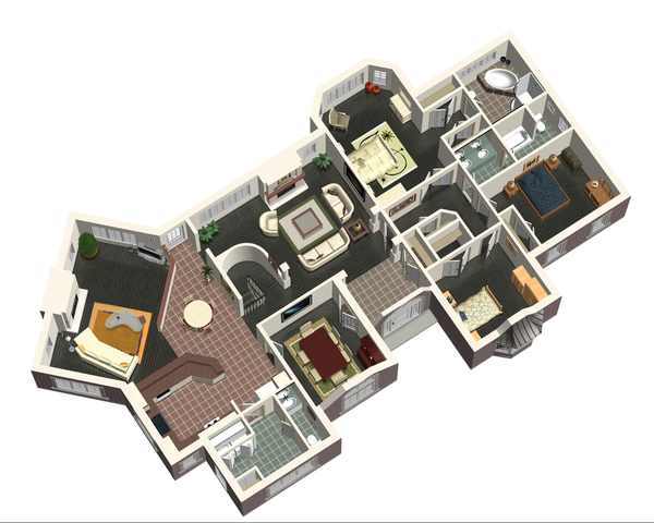 Dream House Plan - European Floor Plan - Main Floor Plan #25-4620