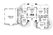 Mediterranean Style House Plan - 4 Beds 2.5 Baths 2319 Sq/Ft Plan #72-143 