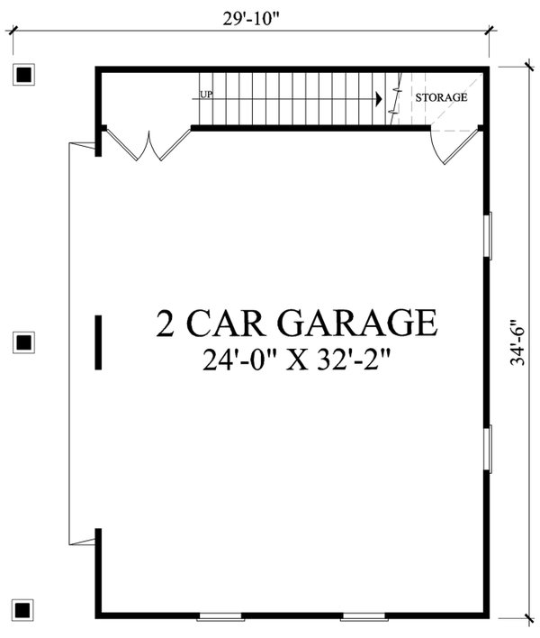 Craftsman Floor Plan - Main Floor Plan #137-393