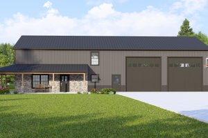 Exterior - Other Elevation for Barndominium House Plan #1064-163 - 5 bed, 3.5 bath