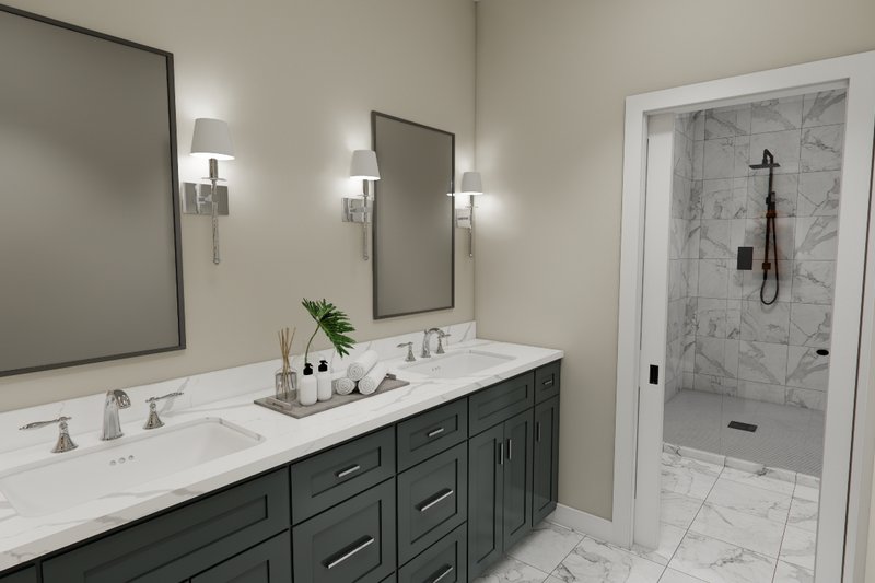 Dream House Plan - Interior - Master Bathroom for Farmhouse House Plan #51-1392 - 3 bed, 2.5 bath