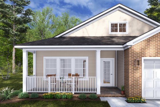 Exterior - Other Elevation 1 for Cottage House Plan #513-2276 - 3 bed, 2 bath