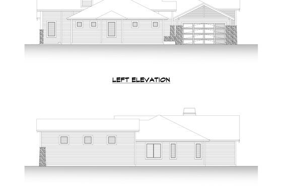 Exterior - Other Elevation 4 for Traditional House Plan #1066-107 - 3 bed, 3 bath