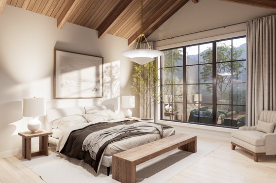 Interior - Master Bedroom for Contemporary House Plan #1114-5 - 4 bed, 4.5 bath