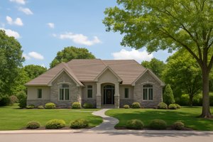 Traditional Exterior - Front Elevation Plan #20-1823