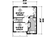 Contemporary Style House Plan - 2 Beds 1 Baths 1288 Sq/Ft Plan #25-4502 