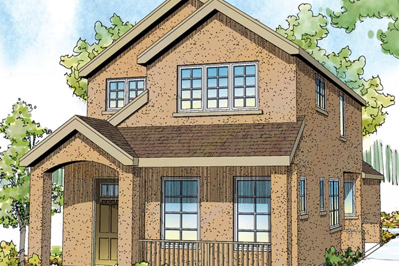 Architectural House Design - Exterior - Front Elevation Plan #124-878