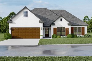 European Exterior - Front Elevation Plan #923-38