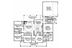 Country style Plan 21-313 main floor