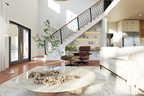 Interior - Family Room 1 for Barndominium House Plan #1064-313 - 5 bed, 3 bath