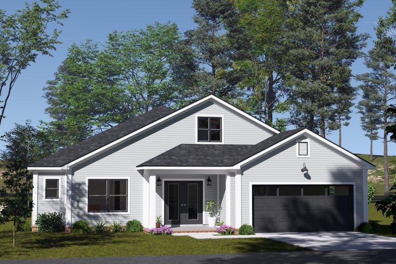 House Blueprint - Cottage Exterior - Front Elevation Plan #513-2404