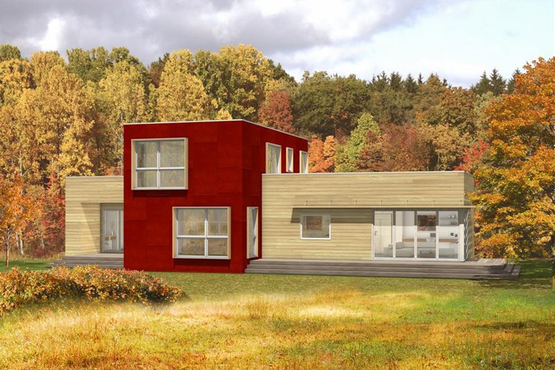 Architectural House Design - Modern, Front elevation
