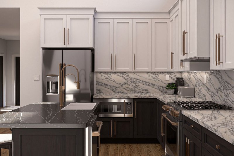Home Plan - Interior - Kitchen 1 for Barndominium House Plan #455-508 - 2 bed, 2.5 bath