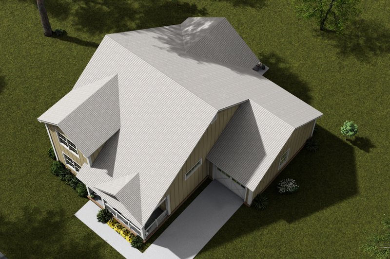 House Blueprint - Exterior - Other Elevation 4 for Cottage House Plan #513-2371 - 4 bed, 3 bath