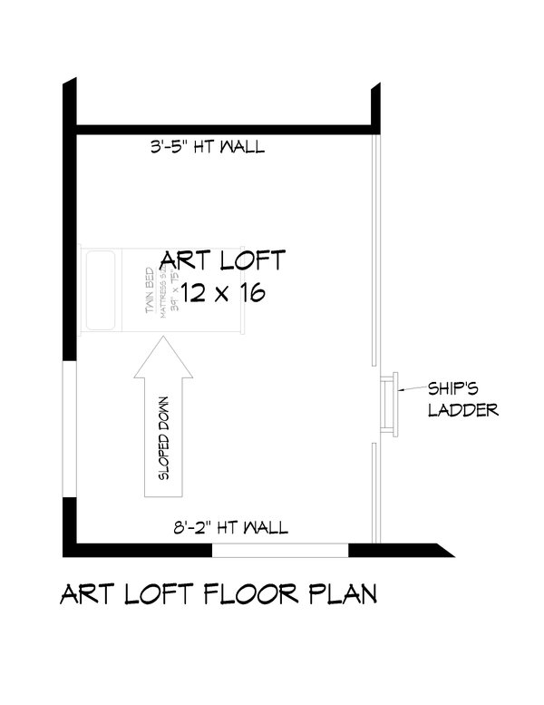 Architectural House Design - Contemporary Floor Plan - Upper Floor Plan #932-464