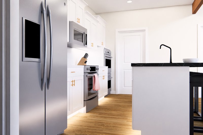 Architectural House Design - Interior - Kitchen for Farmhouse House Plan #513-2254 - 4 bed, 3 bath