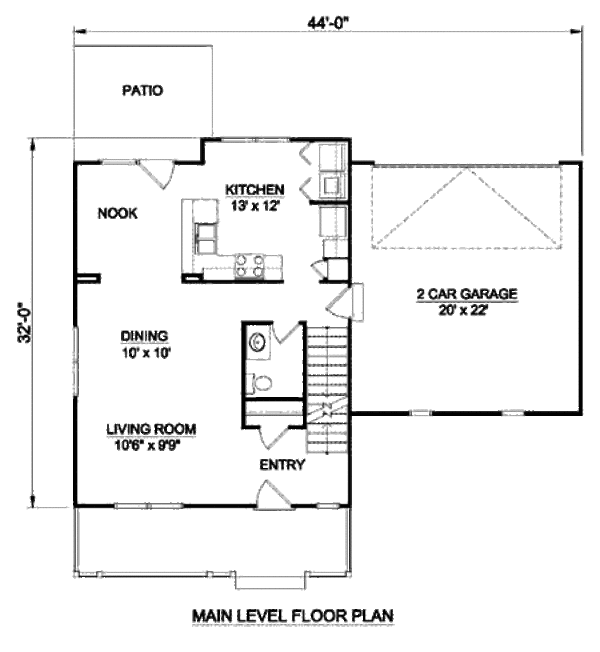 Traditional Floor Plan - Main Floor Plan #116-234